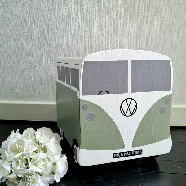 Campervan Personalised Wedding Post Box