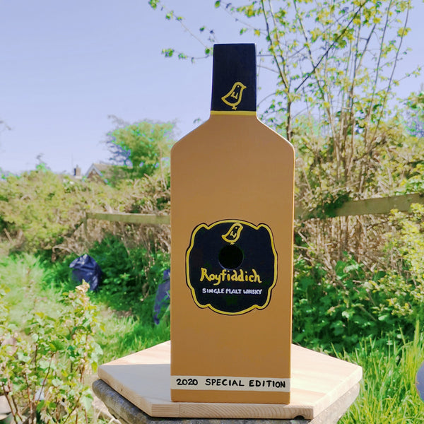 Personalised Whisky Bottle Bird Box - Lindleywood
