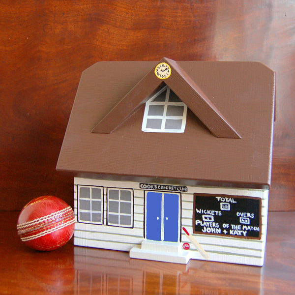 Personalised Cricket Pavilion Keepsake Box - Lindleywood
