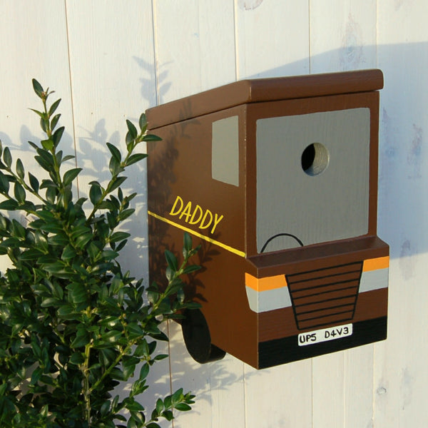 Personalised Delivery Van Bird Box - Lindleywood