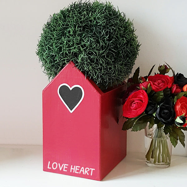 Personalised Love Heart Mini Planter - Lindleywood