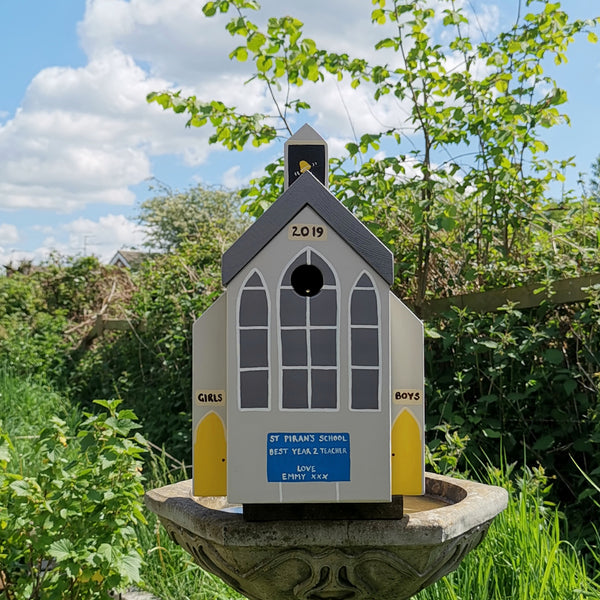 Personalised School Bird Box - Lindleywood