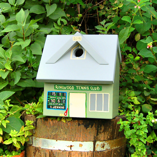 Personalised Tennis Club Bird Box - Lindleywood