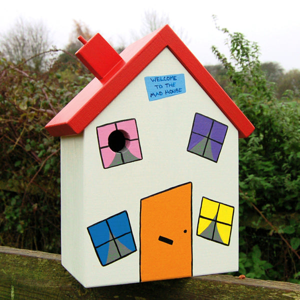 Personalised Crooked House Bird Box - Lindleywood