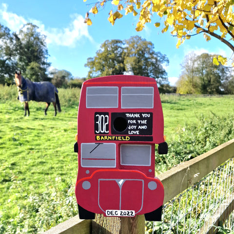 Personalised Bus Bird Box