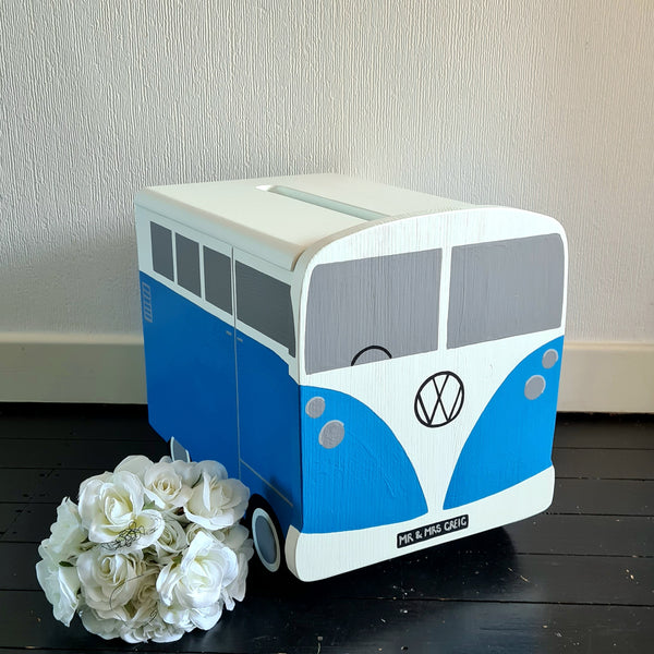 Campervan Personalised Wedding Post Box