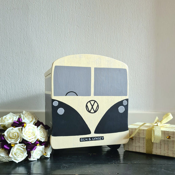 Campervan Personalised Wedding Post Box