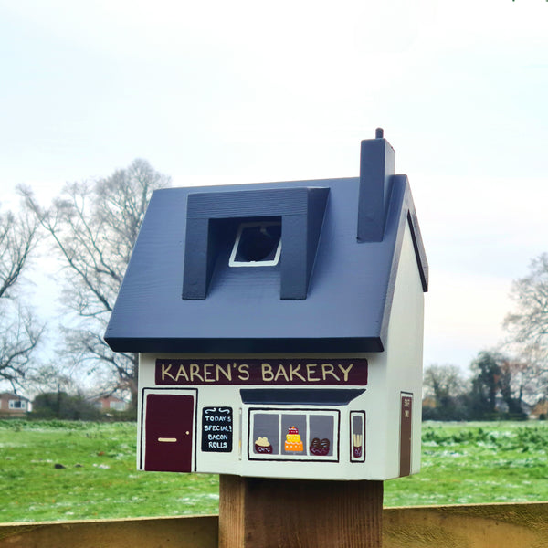 Personalised Bakery Bird Box