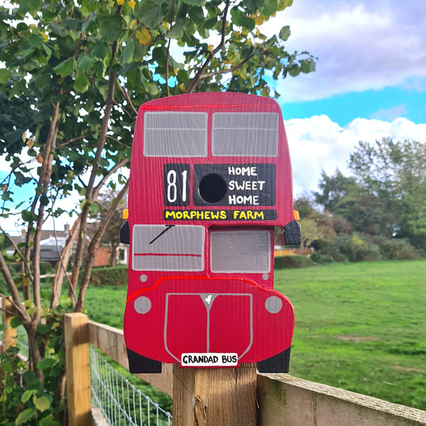 Personalised Bus Bird Box