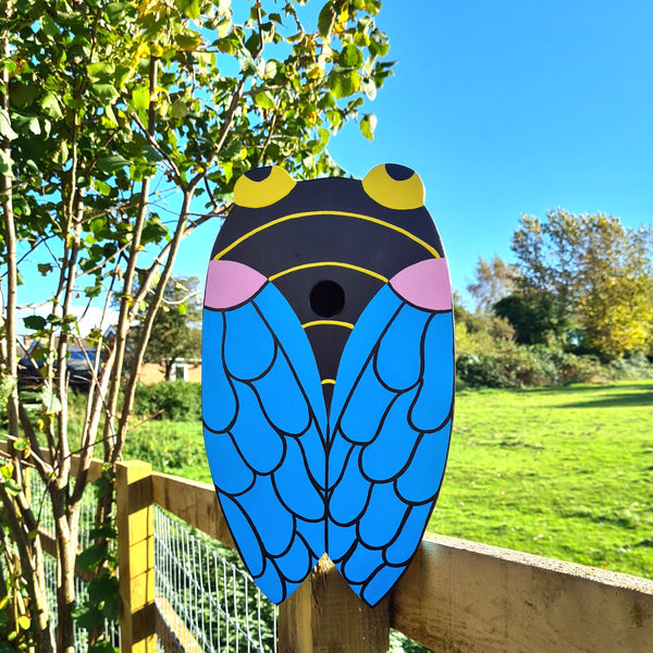 Handcrafted Insect Cicada Bird Box