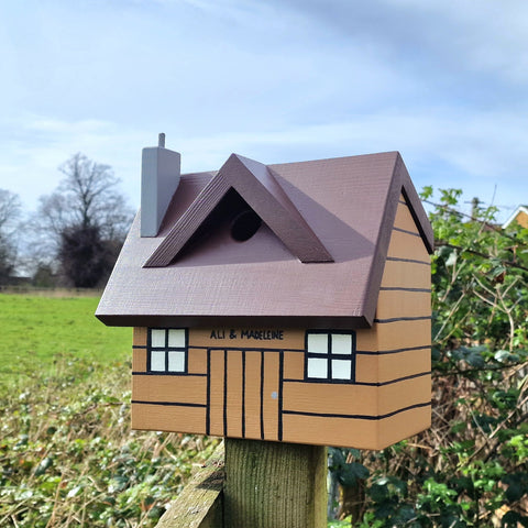 Personalised Log Cabin Bird Box