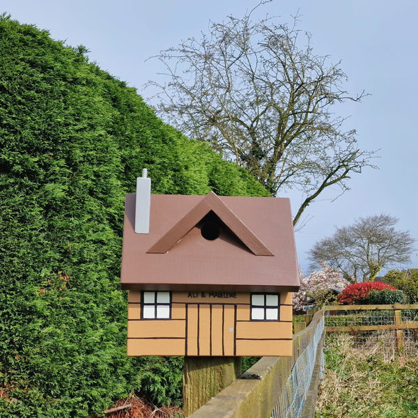 Personalised Log Cabin Bird Box