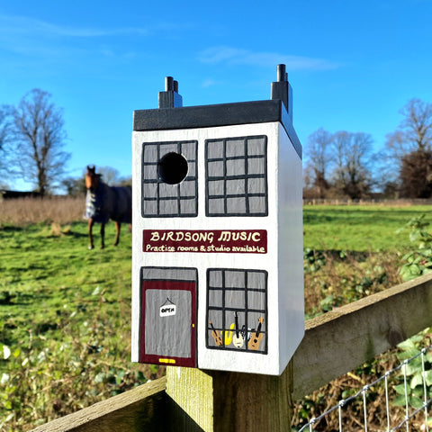 Personalised Music Shop Bird Box