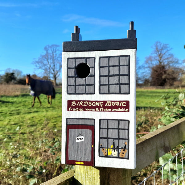 Personalised Music Shop Bird Box
