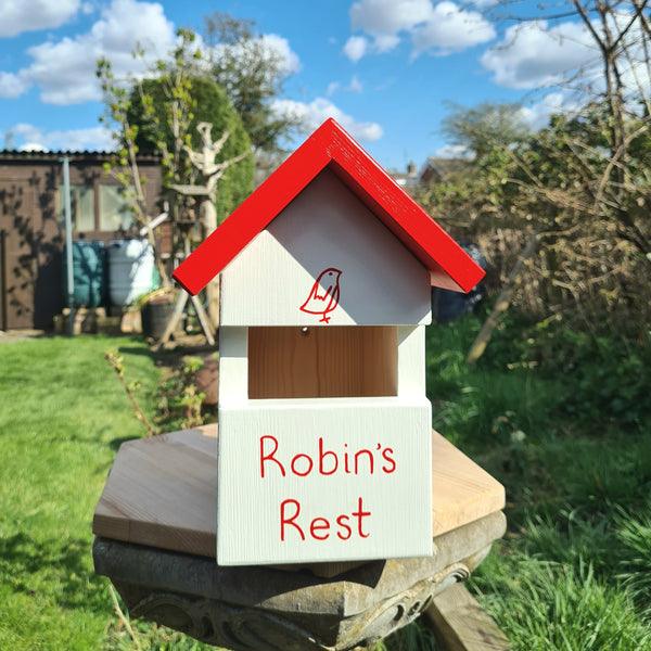 Personalised Robin Bird Box