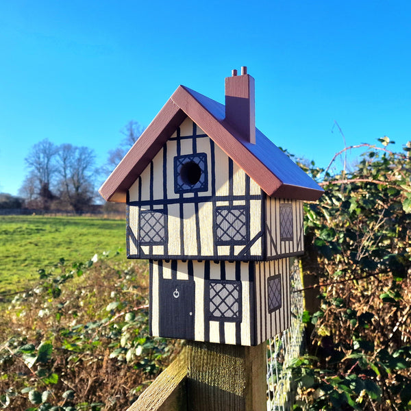 Personalised Tudor House Bird Box