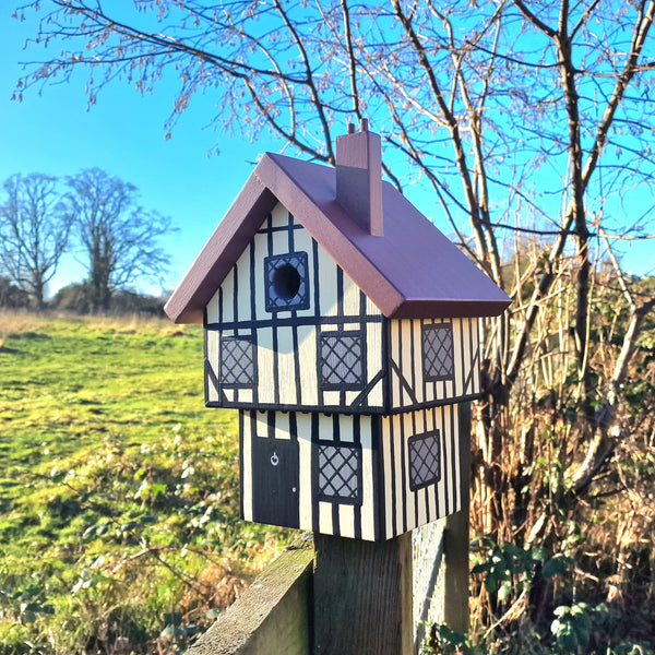 Personalised Tudor House Bird Box