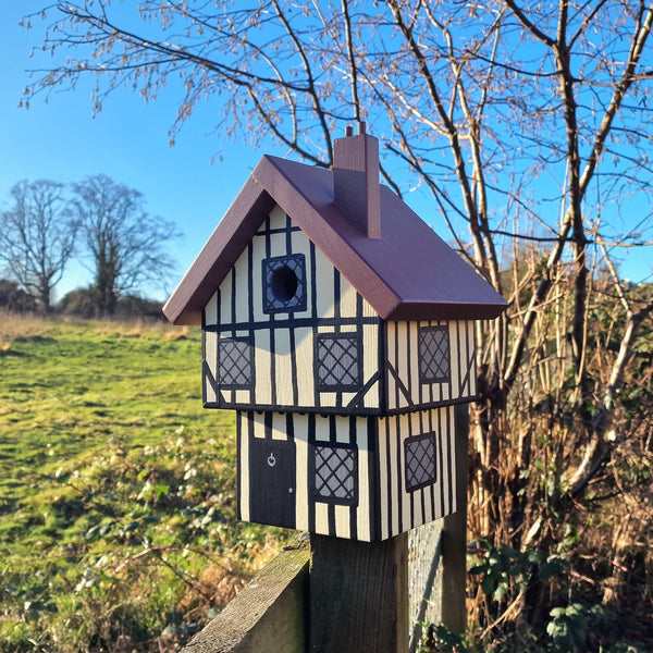 Personalised Tudor House Bird Box