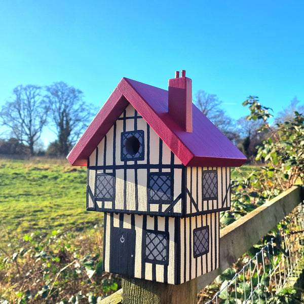 Personalised Tudor House Bird Box