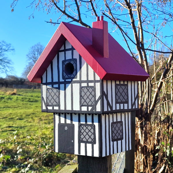 Personalised Tudor House Bird Box