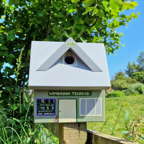 Personalised Tennis Club Bird Box