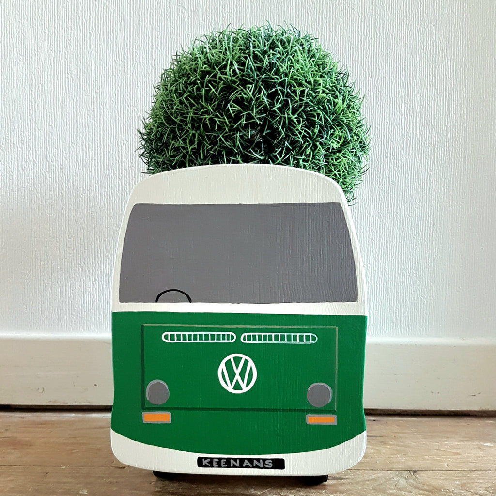 camper plant pot Bay Campervan Plant Holder - Plant Pot
