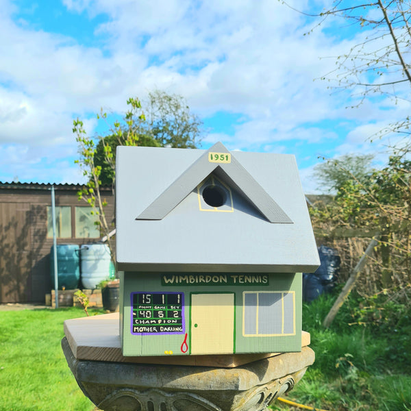 Personalised Tennis Club Bird Box