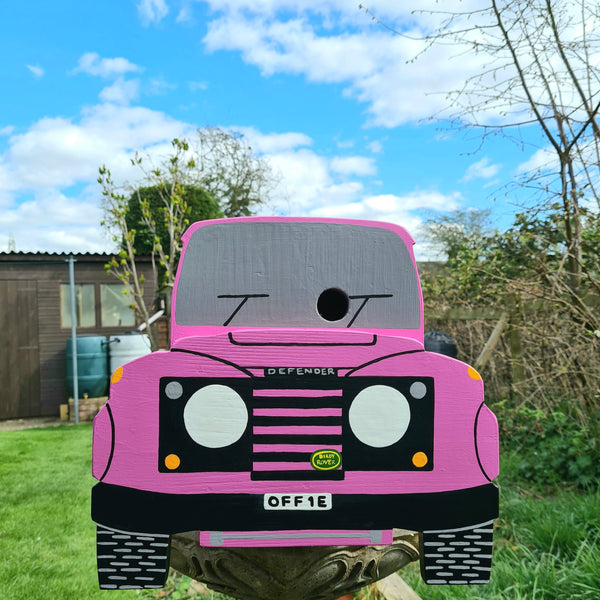 Personalised 4 Wheel Drive Bird Box