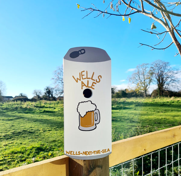 Personalised Beer Can Bird Box