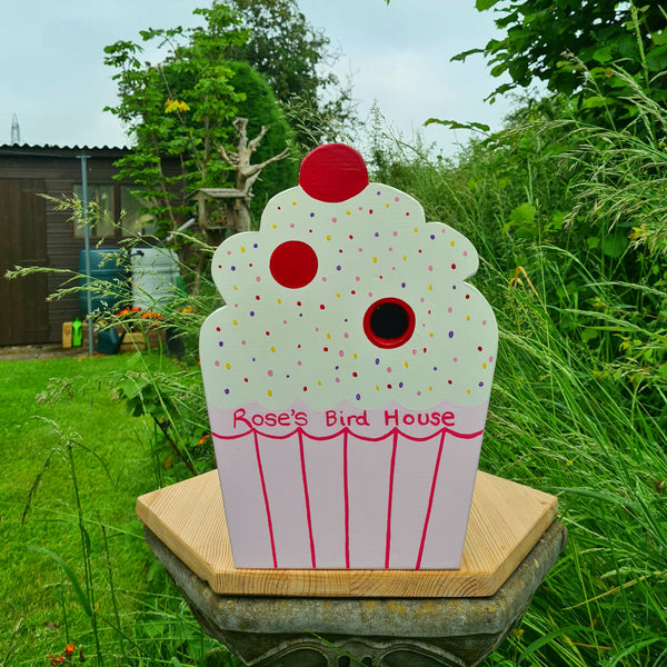 Personalised Cupcake Bird Box