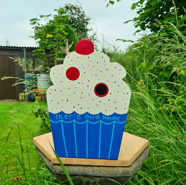 Personalised Cupcake Bird Box