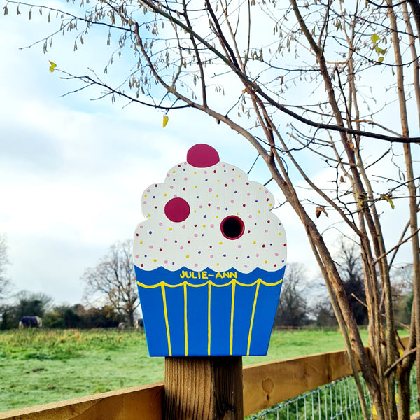 Personalised Cupcake Bird Box