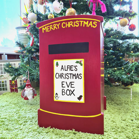 Post Box Wooden Christmas Eve Box