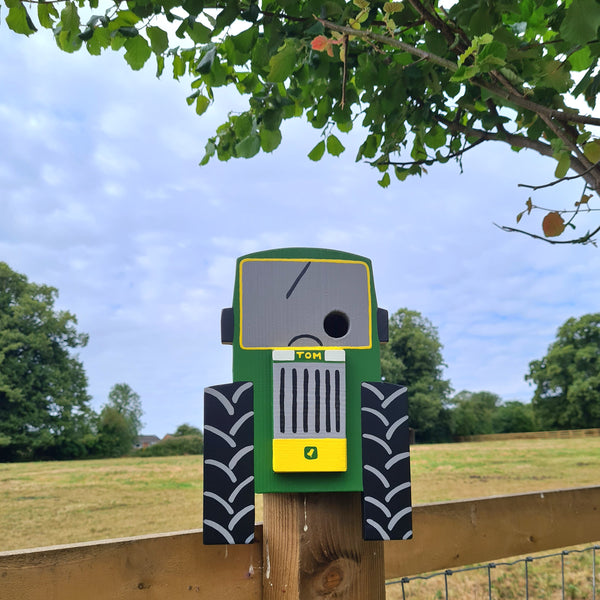 Personalised Tractor Bird Box