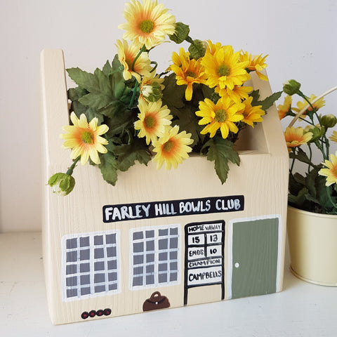 Personalised Bowls Club Mini Planter - Lindleywood