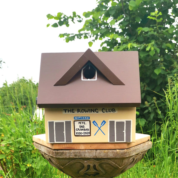 Personalised Rowing Club Bird Box