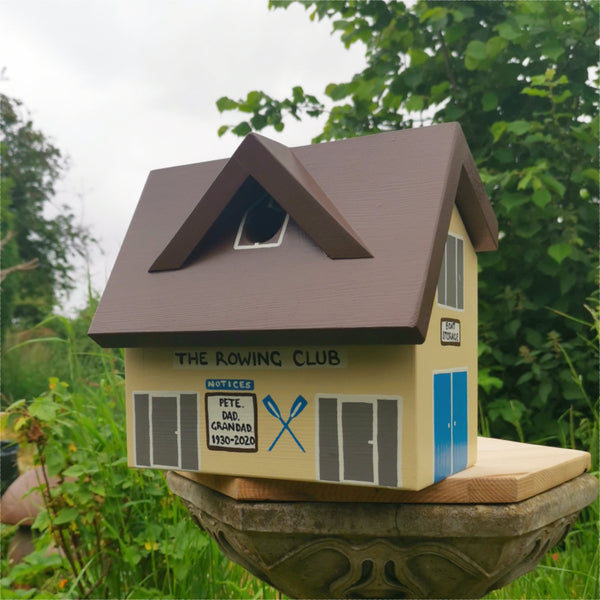 Personalised Rowing Club Bird Box