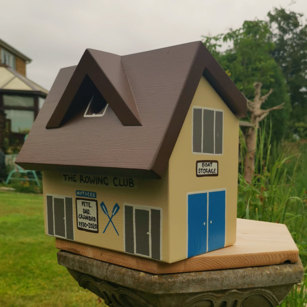 Bird House Rowing Personalised Rowing Club Bird Box - Rower Gift - Rowing Gift – Lindleywood
