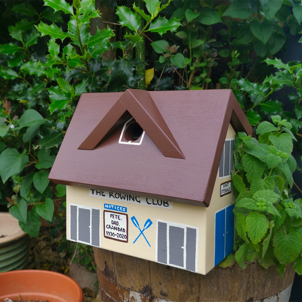 Personalised Rowing Club Bird Box