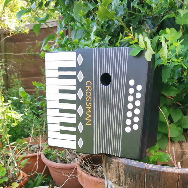 Personalised Accordion Bird Box - Lindleywood