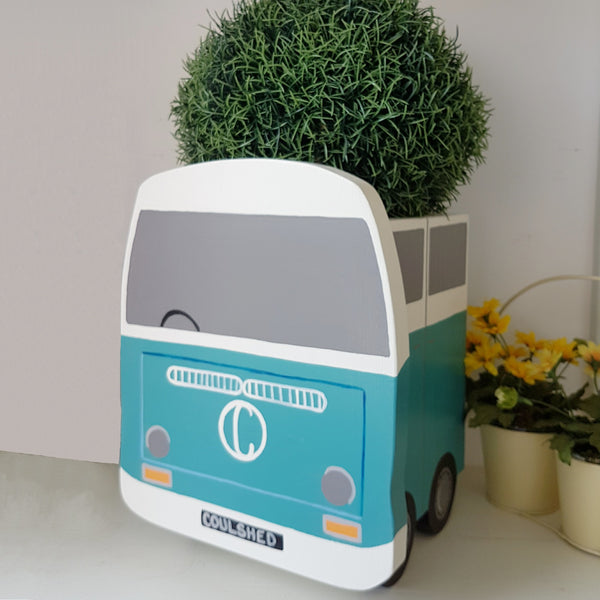 Personalised Bay Campervan Mini Planter - Lindleywood