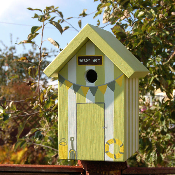 Personalised Beach Hut Bird Box - Lindleywood