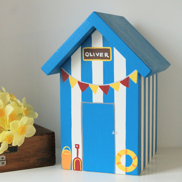 Personalised Beach Hut Keepsake Box - Storage Box - Christmas Gift ...