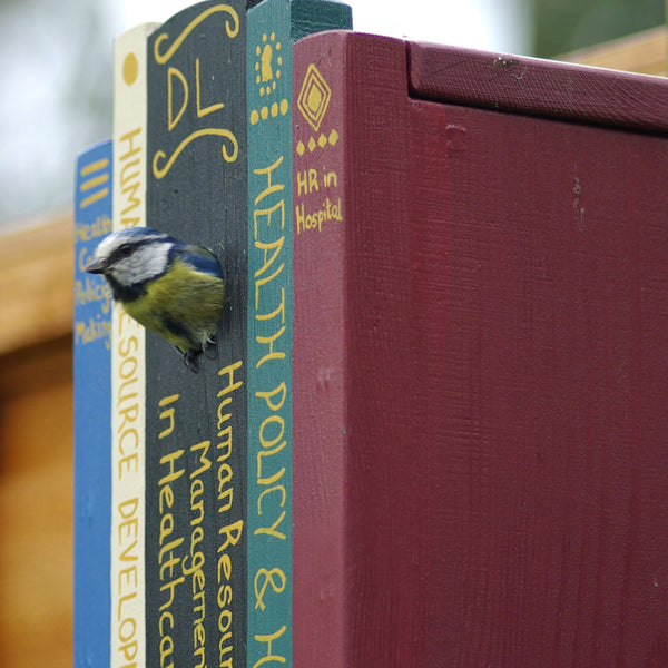 Personalised Books on a Shelf Bird Box - Lindleywood