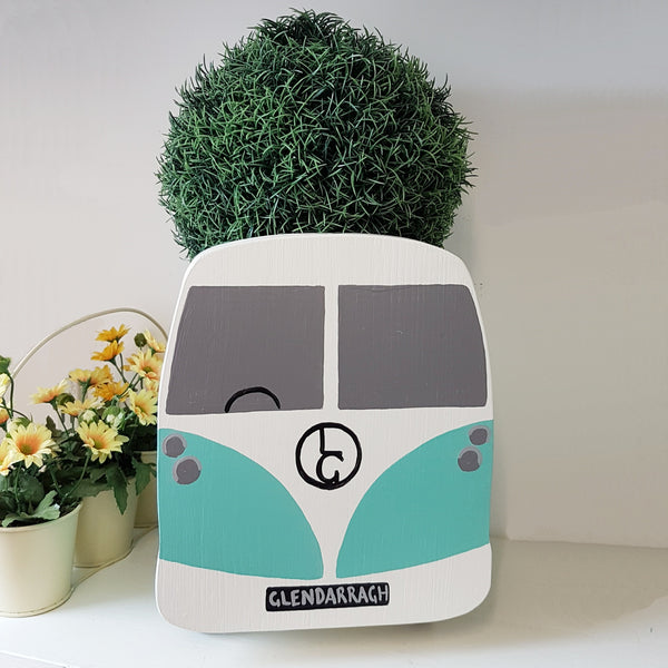 Personalised Campervan Split Screen Mini Planter - Lindleywood