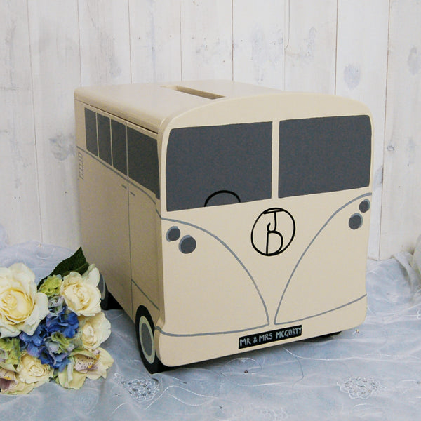 Campervan Personalised Wedding Post Box - Lindleywood