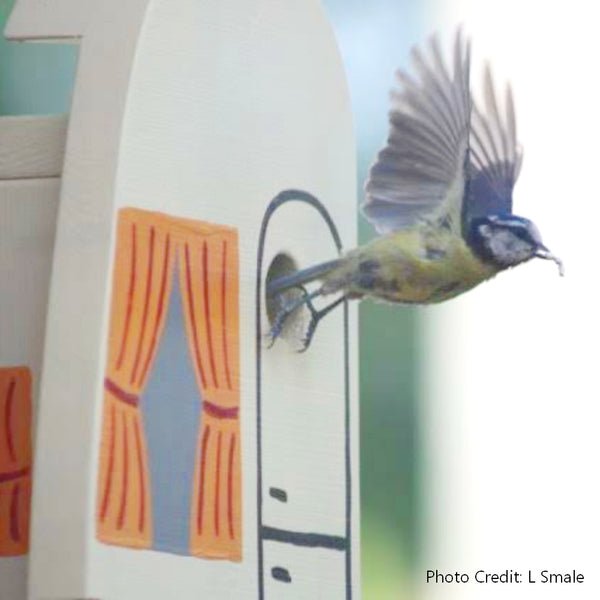 Personalised Caravan Bird Box - Lindleywood