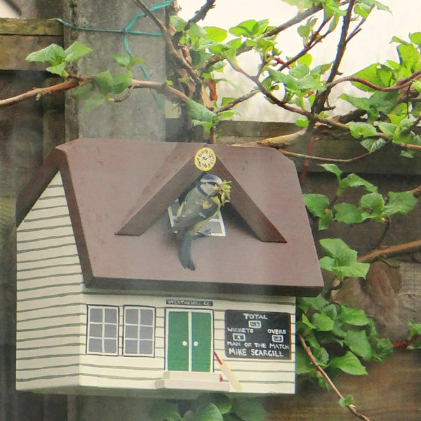 Personalised Cricket Pavilion Bird Box - Lindleywood