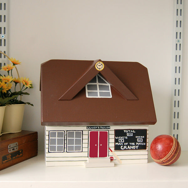 Personalised Cricket Pavilion Keepsake Box - Lindleywood