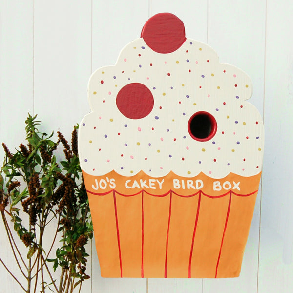 Personalised Cupcake Bird Box - Lindleywood